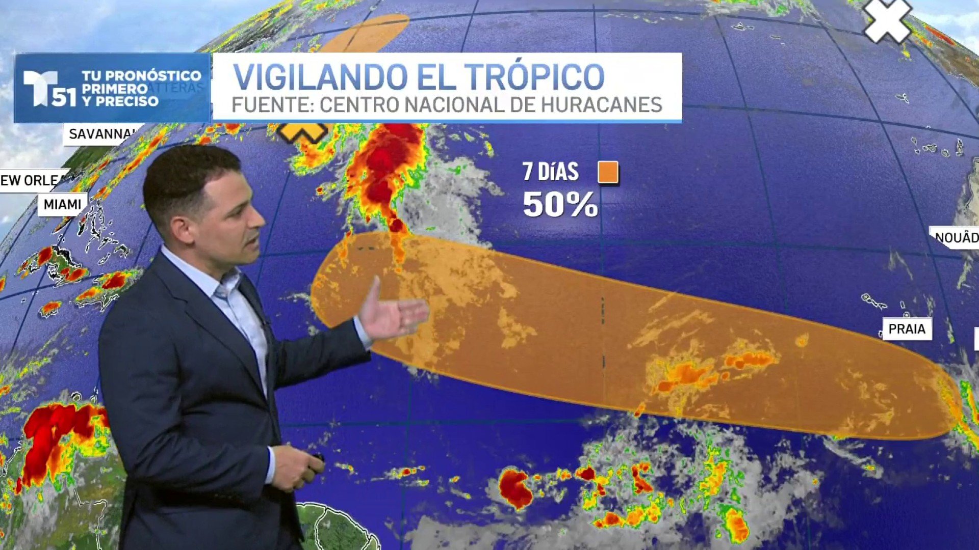 Posible sistema meteorológico podría formarse en Miami