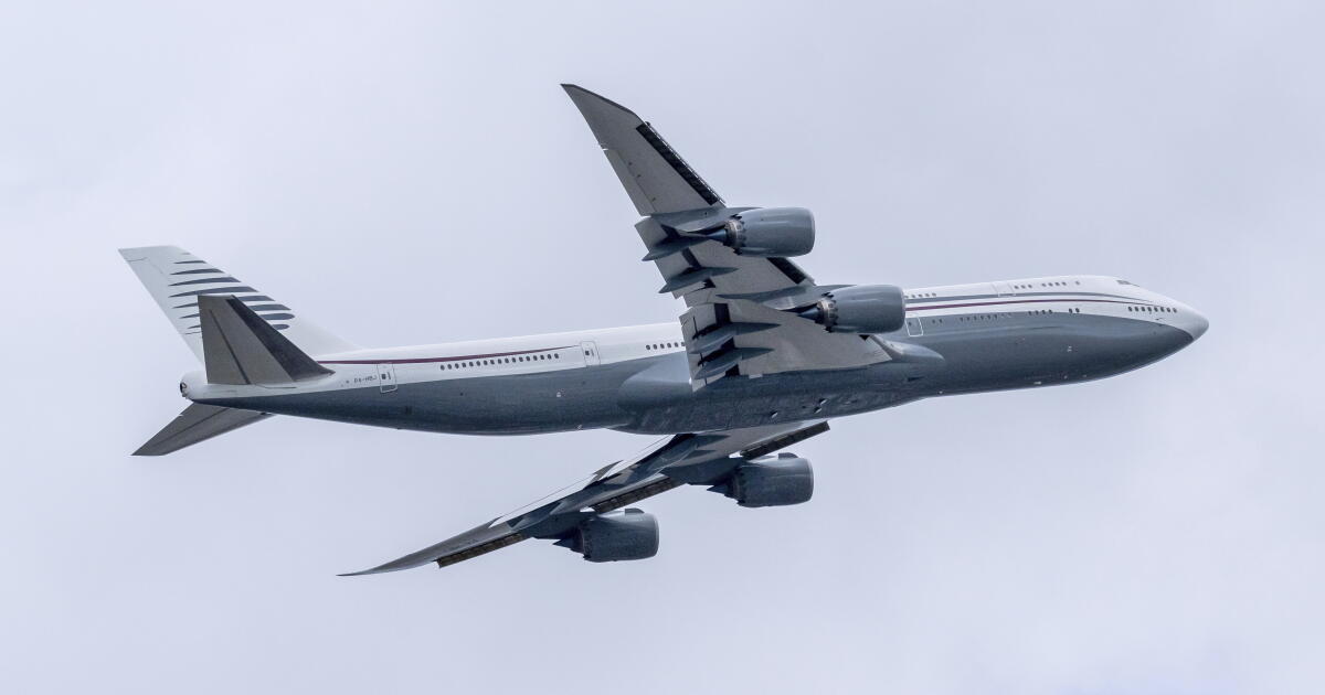 Pentagon acepta Boeing 747 de Qatar para Trump