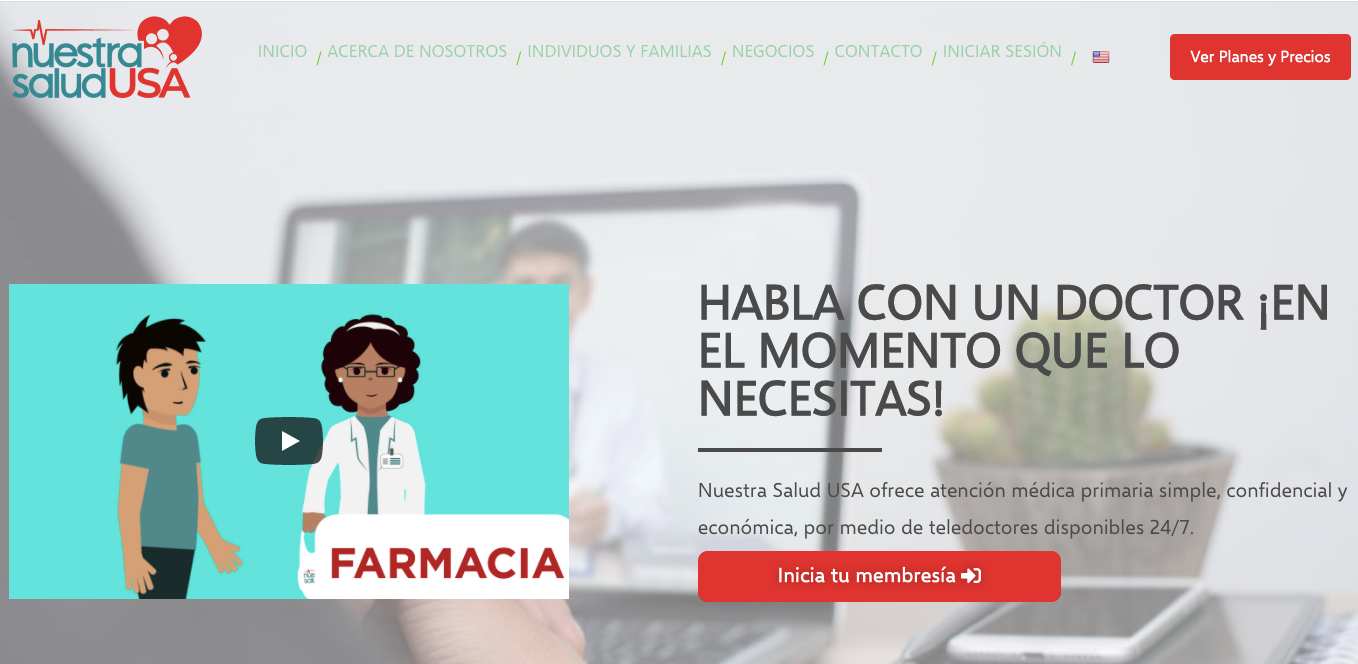 Telemedicina en español: la solución de Nuestra Salud USA para Florida